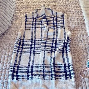 OPEN FRONT SWEATER VEST-M